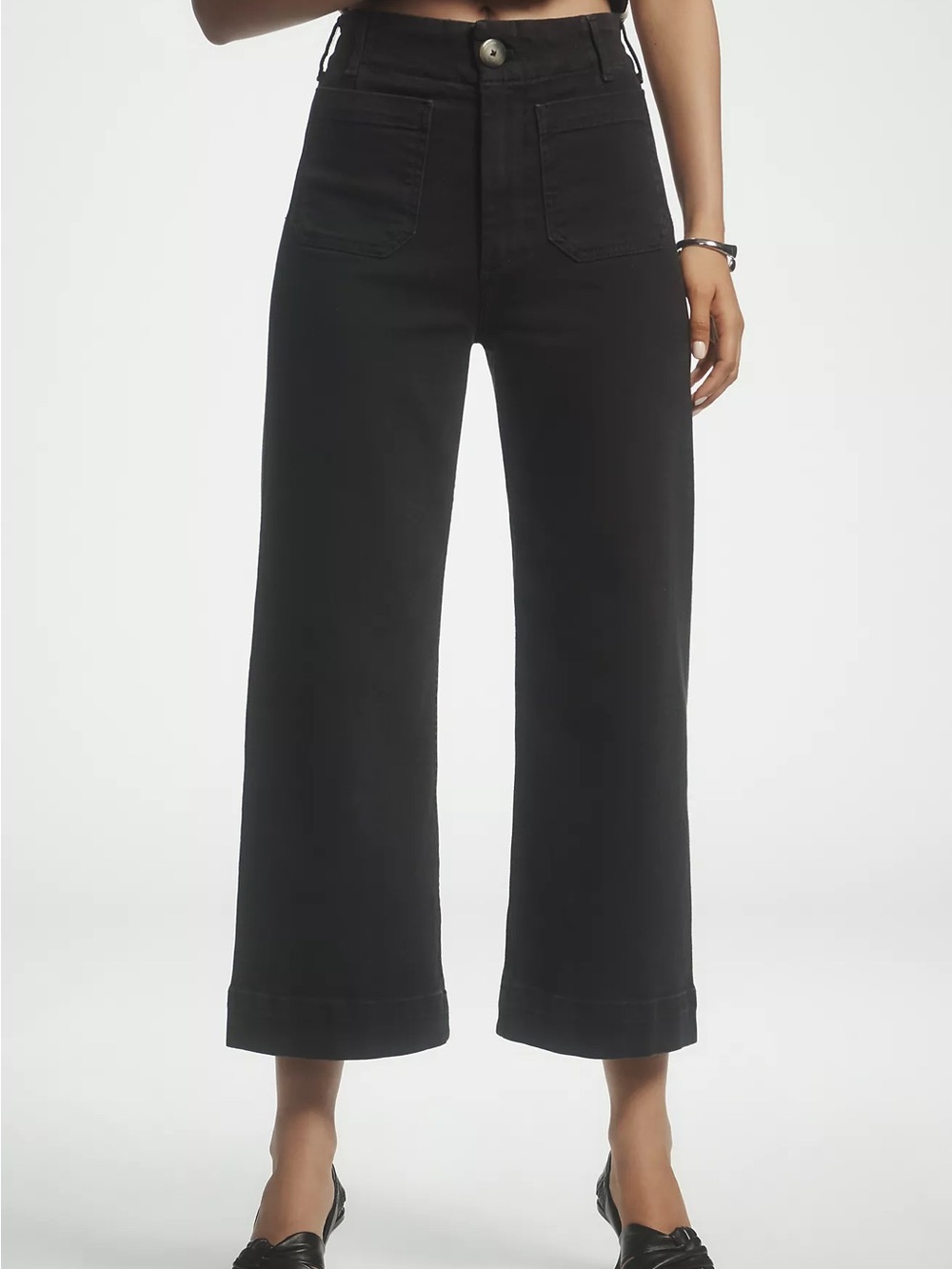Maeve Colette High-Rise Wide-Leg Cropped Jeans from Anthropologie